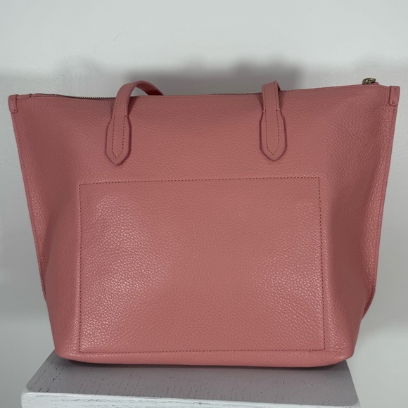 Furla XL leather tote never used poppy pink great for Spring/Summer Nordstrom - Picture 2 of 11